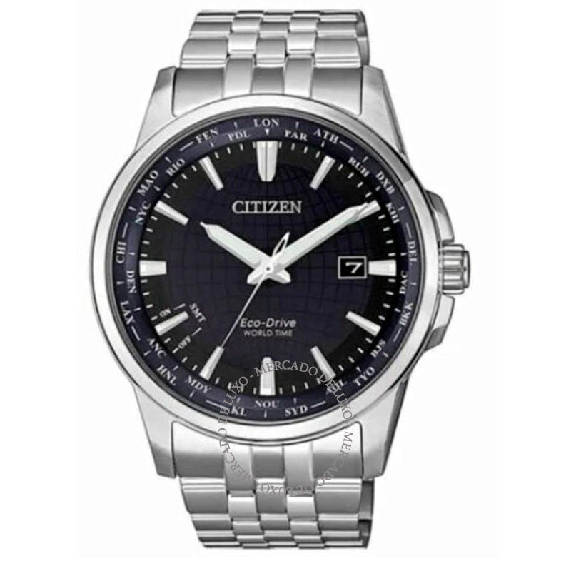 Relógio Eco-Drive Perpetual Mostrador Preto 41 mm - Mercado de Luxo - O Maior E-Commerce de Bens, Produtos e Serviços de Luxo do Brasil.