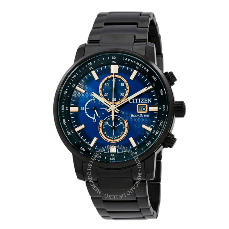 Relógio Cronógrafo Quartzo Mostrador Azul 43 mm - Mercado de Luxo - O Maior E-Commerce de Bens, Produtos e Serviços de Luxo do Brasil.