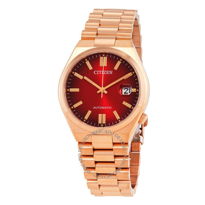Relógio Tsuyosa Automático Mostrador Vermelho 40 mm - Mercado de Luxo - O Maior E-Commerce de Bens, Produtos e Serviços de Luxo do Brasil.
