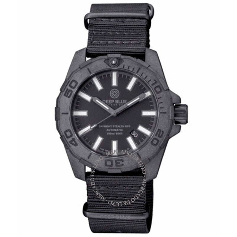 Relógio Daynight Stealth Ops Automático Mostrador Preto 44 mm - Mercado de Luxo - O Maior E-Commerce de Bens, Produtos e Serviços de Luxo do Brasil.