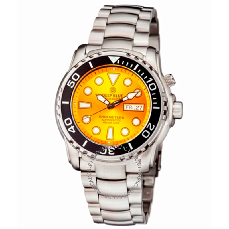 Relógio Pro Sea Diver 1000 Automático Mostrador Amarelo 45 mm - Mercado de Luxo - O Maior E-Commerce de Bens, Produtos e Serviços de Luxo do Brasil.