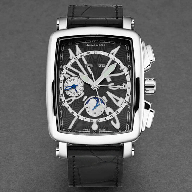 Relógio ViaLarga Cronógrafo Automático Mostrador Preto 38 mm - Mercado de Luxo - O Maior E-Commerce de Bens, Produtos e Serviços de Luxo do Brasil.