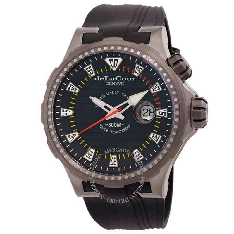 Relógio Promess Automático Mostrador Preto 48 mm - Mercado de Luxo - O Maior E-Commerce de Bens, Produtos e Serviços de Luxo do Brasil.