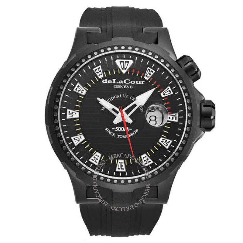 Relógio Promess Automático Mostrador Preto 48 mm - Mercado de Luxo - O Maior E-Commerce de Bens, Produtos e Serviços de Luxo do Brasil.