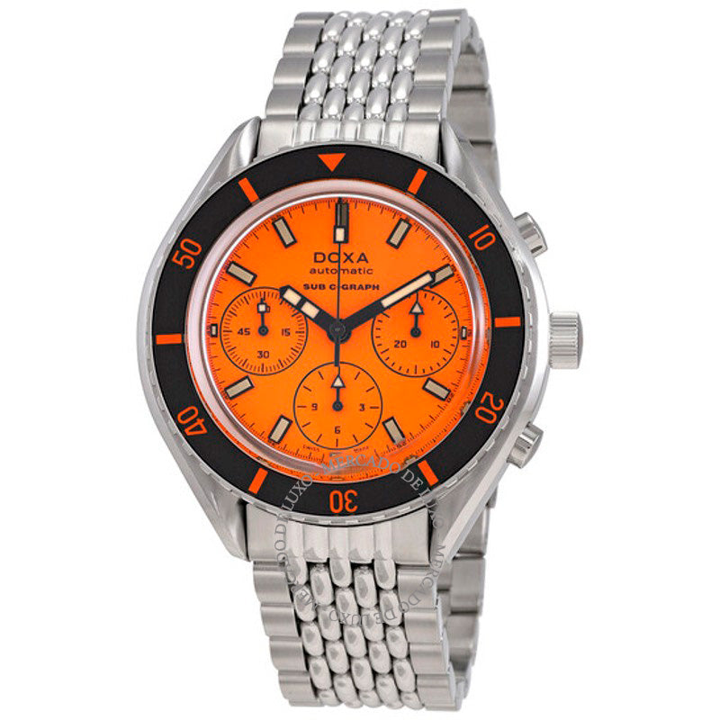 Relógio SUB 200 C-GRAPH Cronógrafo Profissional Automático Mostrador Laranja 45 mm - Mercado de Luxo - O Maior E-Commerce de Bens, Produtos e Serviços de Luxo do Brasil.