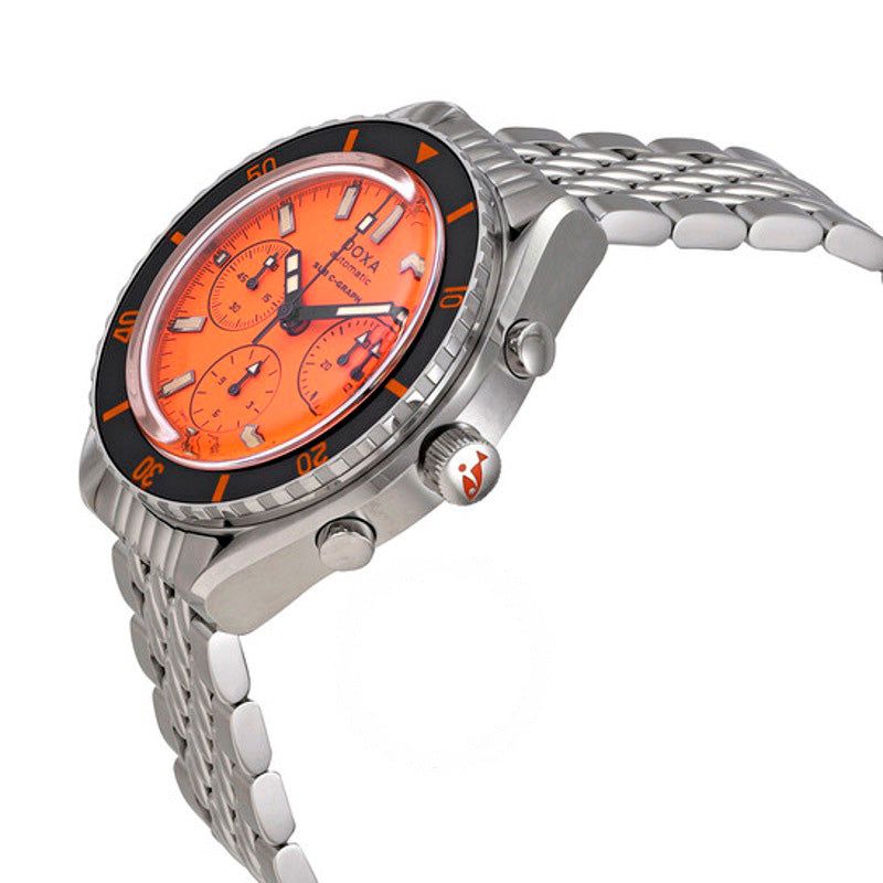 Relógio SUB 200 C-GRAPH Cronógrafo Profissional Automático Mostrador Laranja 45 mm - Mercado de Luxo - O Maior E-Commerce de Bens, Produtos e Serviços de Luxo do Brasil.