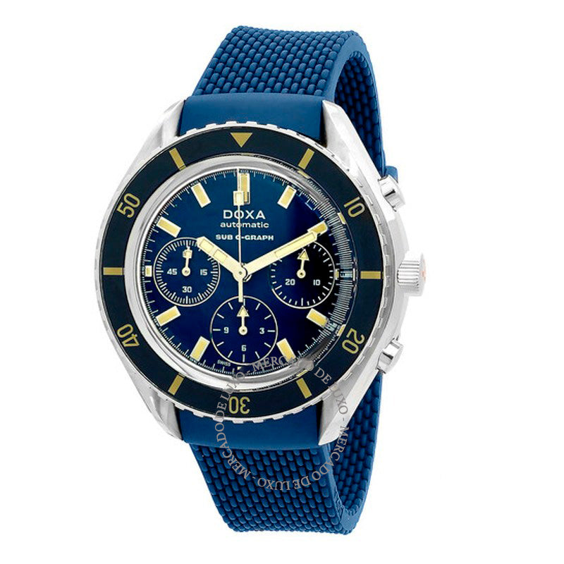 Relógio Sub 200 C-Graph Caribbean Chronograph Automático Mostrador Azul 45 mm - Mercado de Luxo - O Maior E-Commerce de Bens, Produtos e Serviços de Luxo do Brasil.