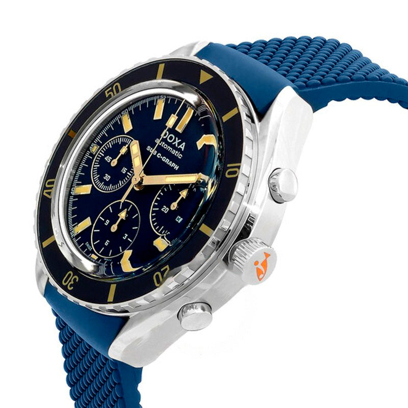 Relógio Sub 200 C-Graph Caribbean Chronograph Automático Mostrador Azul 45 mm - Mercado de Luxo - O Maior E-Commerce de Bens, Produtos e Serviços de Luxo do Brasil.