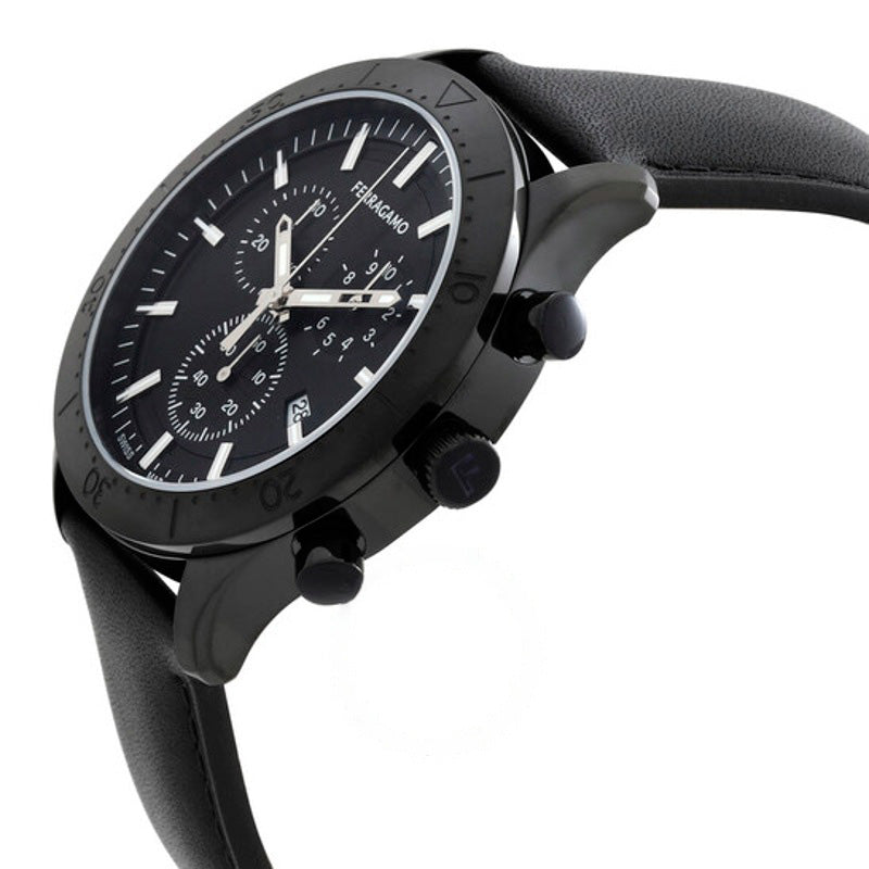 Relógio Novo Gent Chrono Cronógrafo Quartzo Mostrador Preto  - Mercado de Luxo - O Maior E-Commerce de Bens, Produtos e Serviços de Luxo do Brasil.