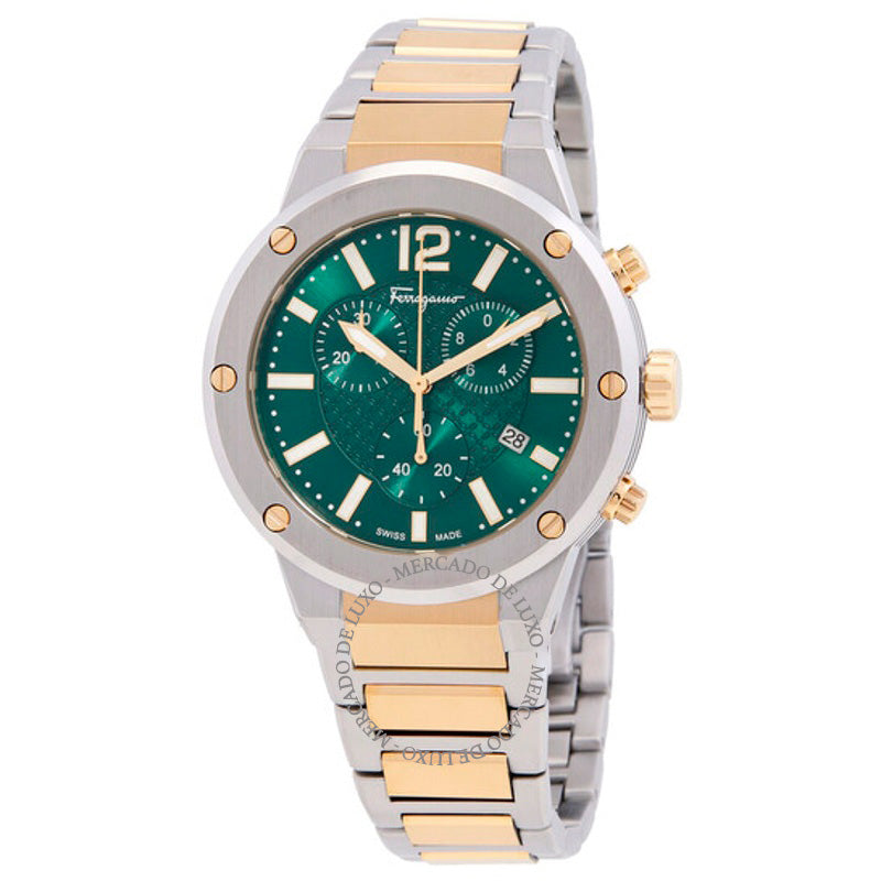 Relógio F-80 Cronógrafo Quartzo Mostrador Verde 42 mm - Mercado de Luxo - O Maior E-Commerce de Bens, Produtos e Serviços de Luxo do Brasil.