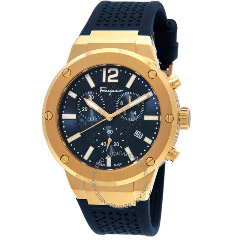 Relógio F-80 Cronógrafo Quartzo Mostrador Azul 42 mm - Mercado de Luxo - O Maior E-Commerce de Bens, Produtos e Serviços de Luxo do Brasil.