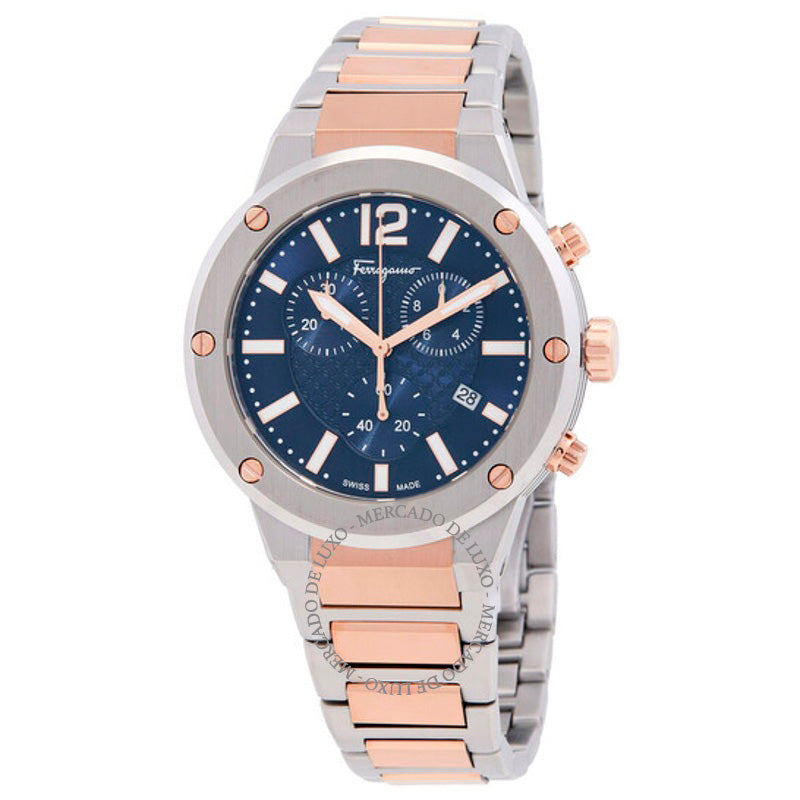Relógio F-80 Cronógrafo Quartzo Mostrador Azul 42 mm - Mercado de Luxo - O Maior E-Commerce de Bens, Produtos e Serviços de Luxo do Brasil.