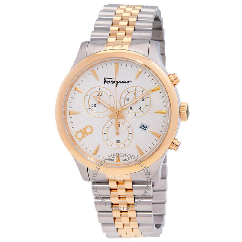 Relógio Duo Chronograph Quartzo Mostrador Branco 43 mm - Mercado de Luxo - O Maior E-Commerce de Bens, Produtos e Serviços de Luxo do Brasil.