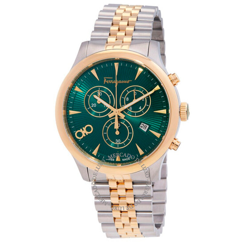 Relógio Duo Chronograph Quartzo Mostrador Verde 43 mm - Mercado de Luxo - O Maior E-Commerce de Bens, Produtos e Serviços de Luxo do Brasil.