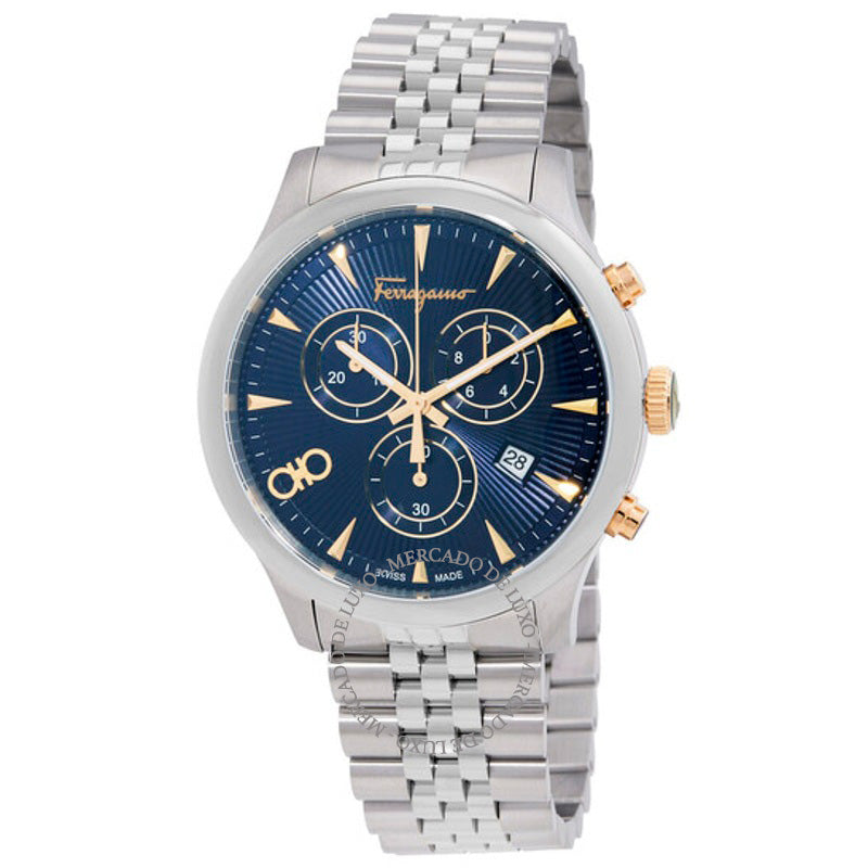 Relógio Duo Chronograph Quartzo Mostrador Azul 43 mm - Mercado de Luxo - O Maior E-Commerce de Bens, Produtos e Serviços de Luxo do Brasil.