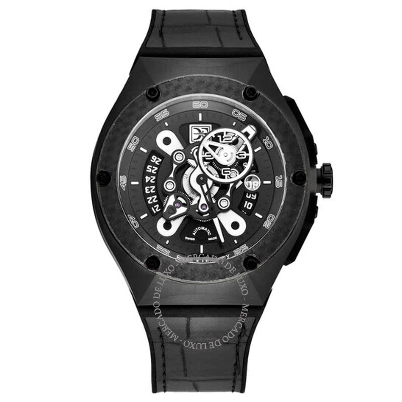 Relógio Crazy Wheel Automático Mostrador Preto 43 mm - Mercado de Luxo - O Maior E-Commerce de Bens, Produtos e Serviços de Luxo do Brasil.
