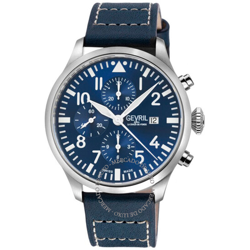 Relógio Cronógrafo Vaughn Automático ETA 7750 Mostrador Azul  - Mercado de Luxo - O Maior E-Commerce de Bens, Produtos e Serviços de Luxo do Brasil.