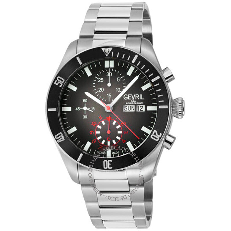 Relógio Yorkville Cronógrafo Automático Mostrador Preto 43 mm - Mercado de Luxo - O Maior E-Commerce de Bens, Produtos e Serviços de Luxo do Brasil.