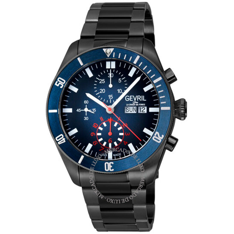 Relógio Yorkville Cronógrafo Automático Mostrador Azul 43 mm - Mercado de Luxo - O Maior E-Commerce de Bens, Produtos e Serviços de Luxo do Brasil.