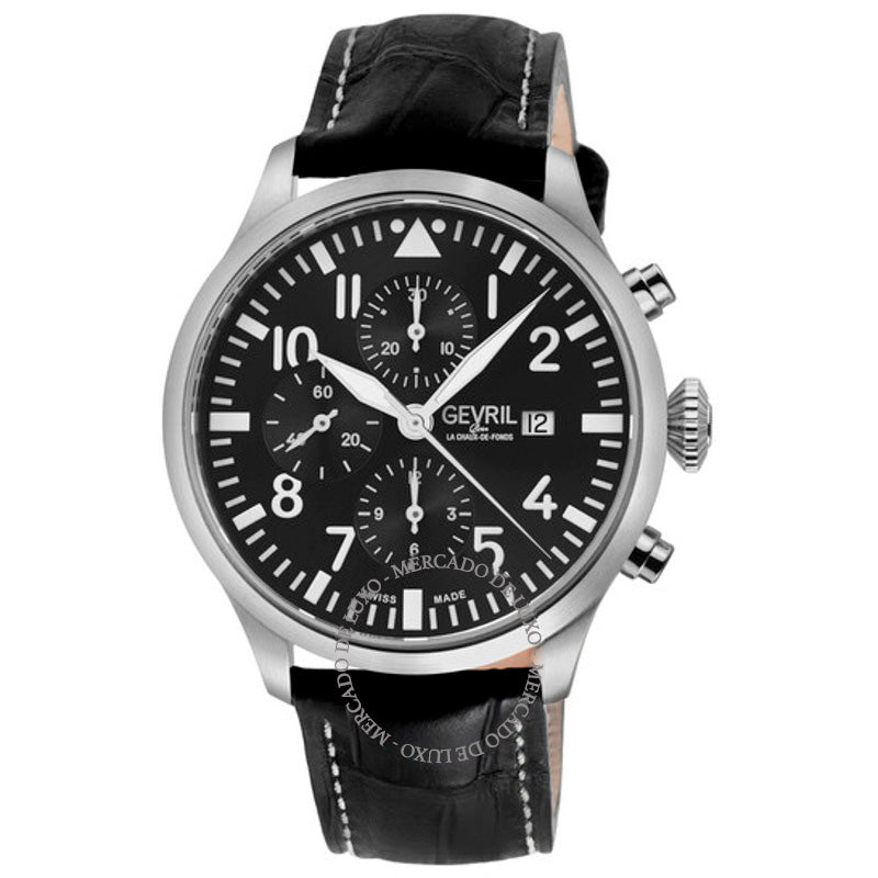 Relógio Cronógrafo Vaughn Automático Mostrador Preto 44 mm - Mercado de Luxo - O Maior E-Commerce de Bens, Produtos e Serviços de Luxo do Brasil.