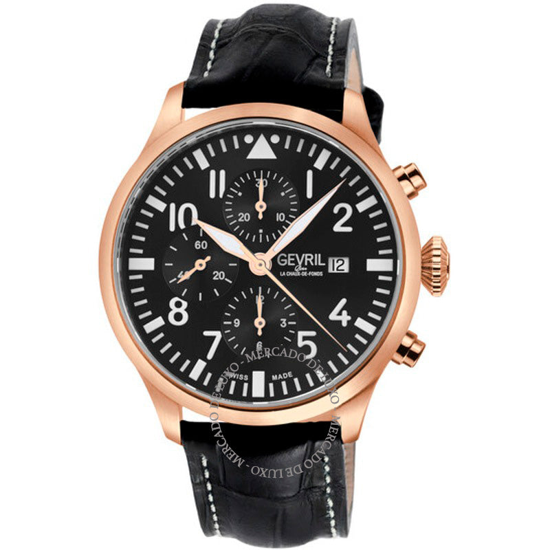 Relógio Cronógrafo Vaughn Automático Mostrador Preto 44 mm - Mercado de Luxo - O Maior E-Commerce de Bens, Produtos e Serviços de Luxo do Brasil.