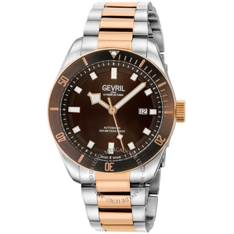 Relógio Yorkville Swiss Automatic Mostrador Marrom 43 mm - Mercado de Luxo - O Maior E-Commerce de Bens, Produtos e Serviços de Luxo do Brasil.