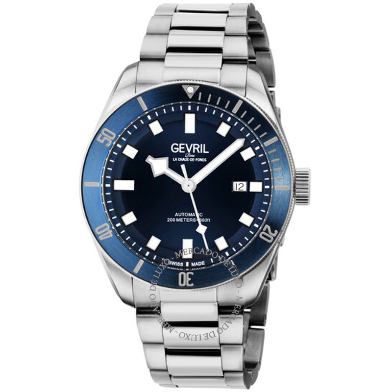 Relógio Yorkville Swiss Automatic Mostrador Azul 43 mm - Mercado de Luxo - O Maior E-Commerce de Bens, Produtos e Serviços de Luxo do Brasil.