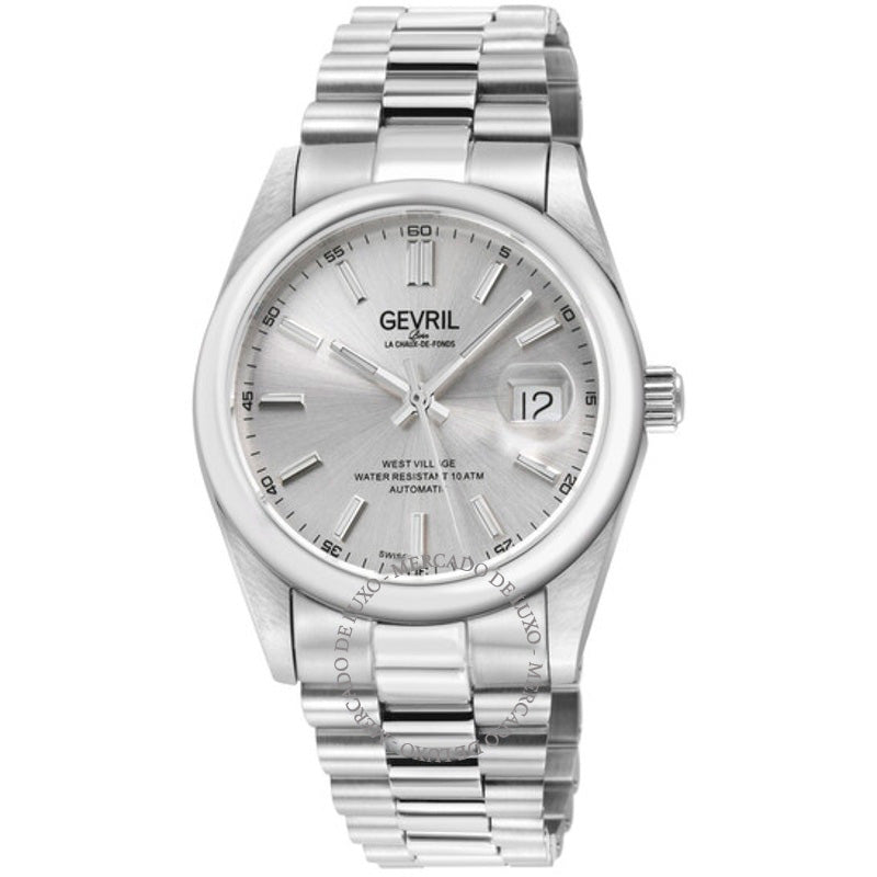Relógio West Village Automático Mostrador Prateado 40 mm - Mercado de Luxo - O Maior E-Commerce de Bens, Produtos e Serviços de Luxo do Brasil.