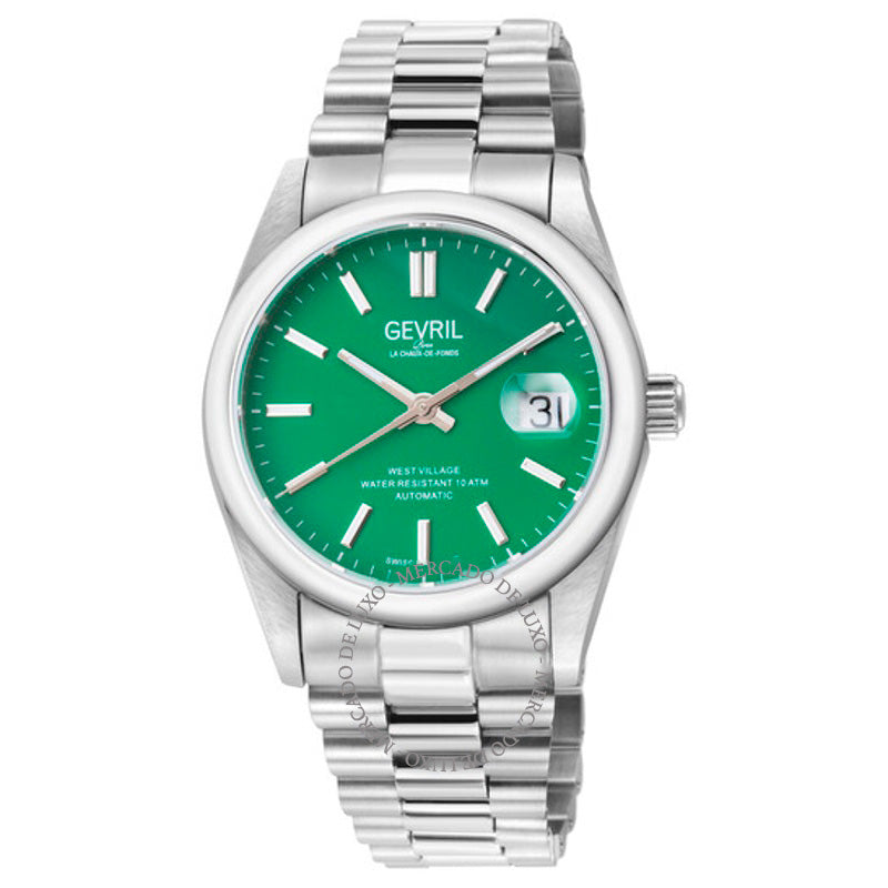 Relógio West Village Automático Mostrador Verde 40 mm - Mercado de Luxo - O Maior E-Commerce de Bens, Produtos e Serviços de Luxo do Brasil.