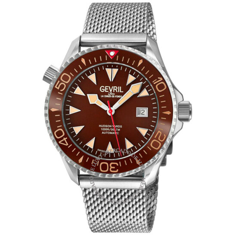 Relógio Hudson Yards Automático Mostrador Marrom 43 mm - Mercado de Luxo - O Maior E-Commerce de Bens, Produtos e Serviços de Luxo do Brasil.