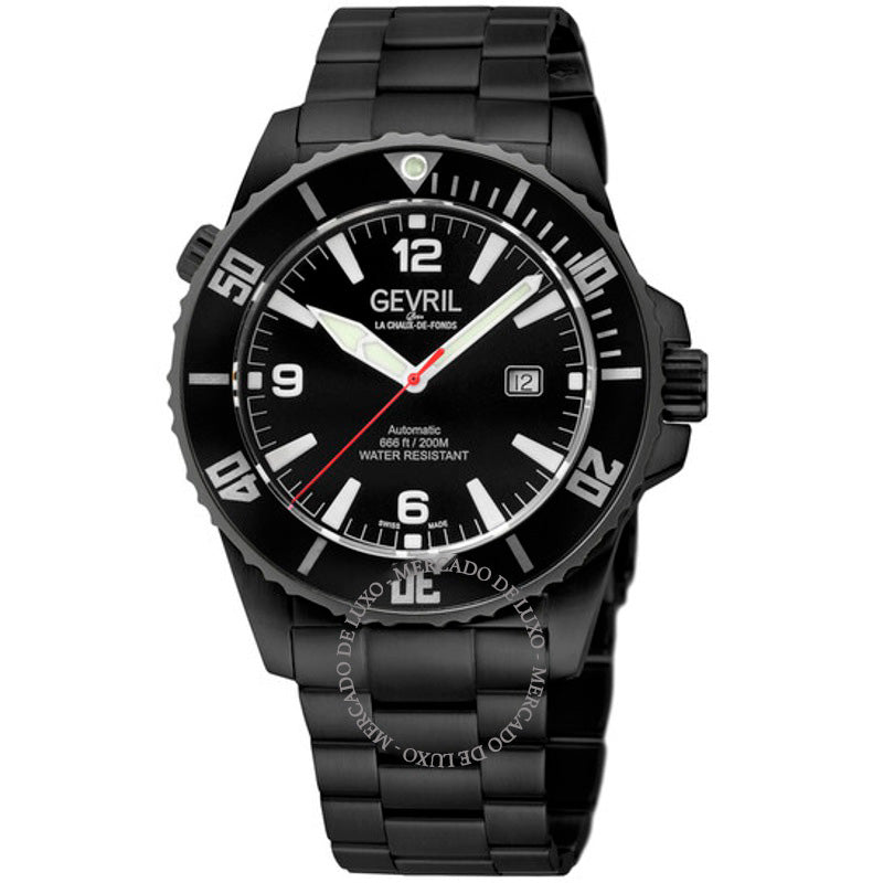 Relógio Canal Street Automático Mostrador Preto 46 mm - Mercado de Luxo - O Maior E-Commerce de Bens, Produtos e Serviços de Luxo do Brasil.