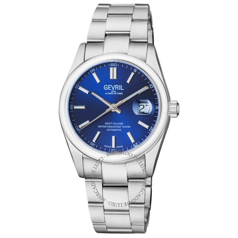 Relógio West Village Automático Mostrador Azul 40 mm - Mercado de Luxo - O Maior E-Commerce de Bens, Produtos e Serviços de Luxo do Brasil.
