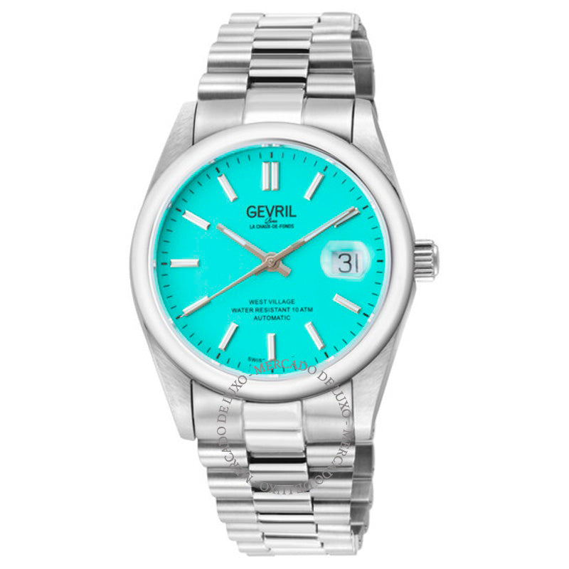 Relógio West Village Automático Mostrador Azul 40 mm - Mercado de Luxo - O Maior E-Commerce de Bens, Produtos e Serviços de Luxo do Brasil.