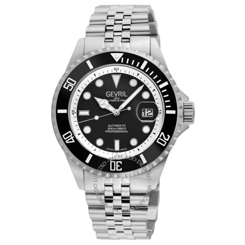 Relógio Wall Street Automático Mostrador Preto 43 mm - Mercado de Luxo - O Maior E-Commerce de Bens, Produtos e Serviços de Luxo do Brasil.