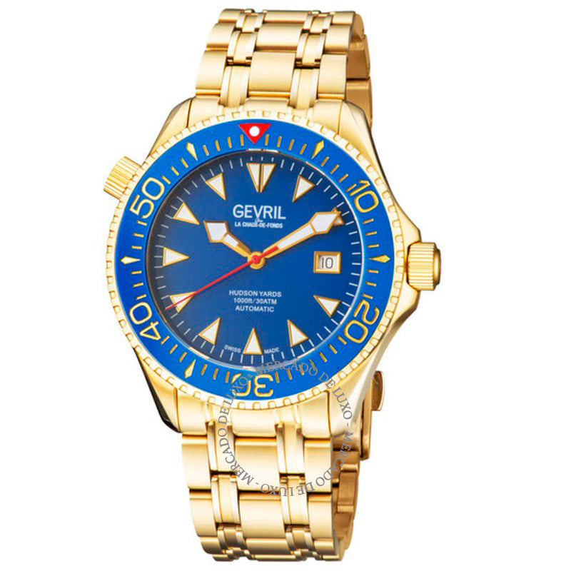 Relógio Hudson Yards Automático Mostrador Azul 43 mm - Mercado de Luxo - O Maior E-Commerce de Bens, Produtos e Serviços de Luxo do Brasil.