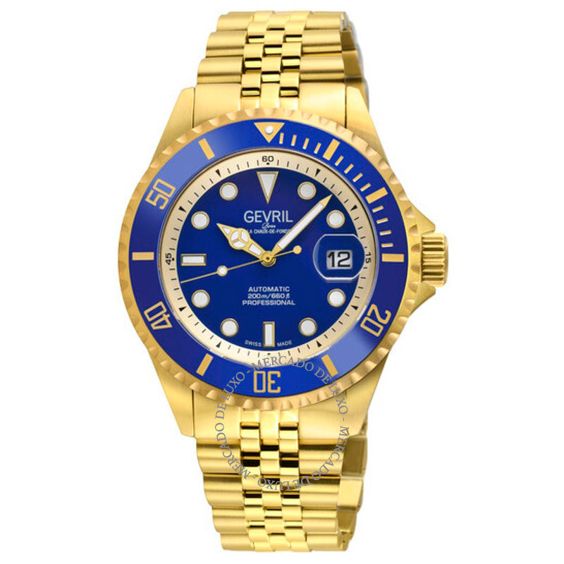 Relógio Wall Street Automático Mostrador Azul 43 mm - Mercado de Luxo - O Maior E-Commerce de Bens, Produtos e Serviços de Luxo do Brasil.