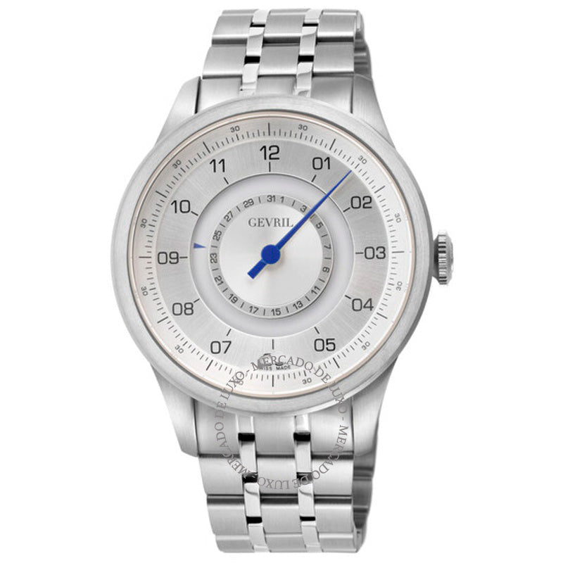 Relógio Jones St Mostrador Automático Prateado 45 mm - Mercado de Luxo - O Maior E-Commerce de Bens, Produtos e Serviços de Luxo do Brasil.