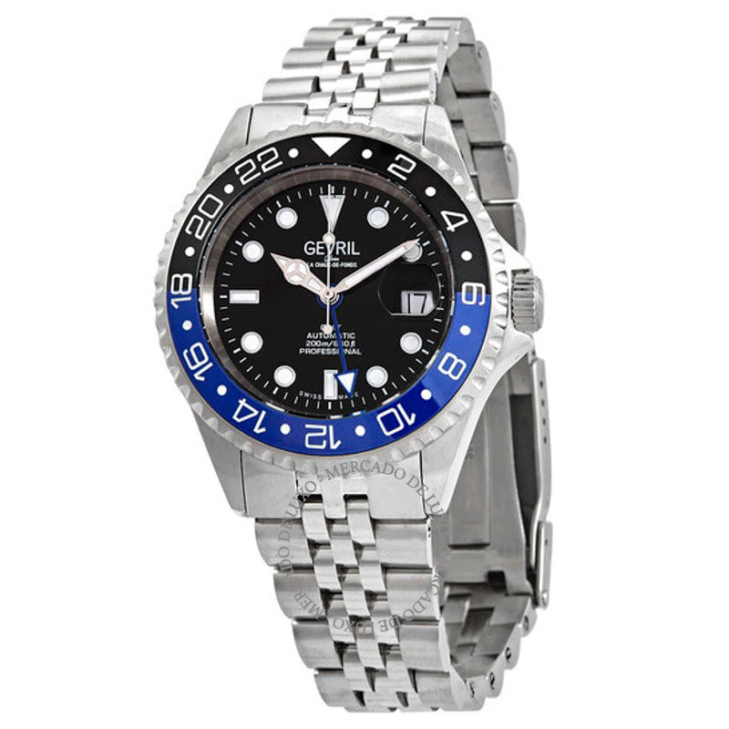 Relógio Mostrador preto GMT de Wall Street 43 mm - Mercado de Luxo - O Maior E-Commerce de Bens, Produtos e Serviços de Luxo do Brasil.