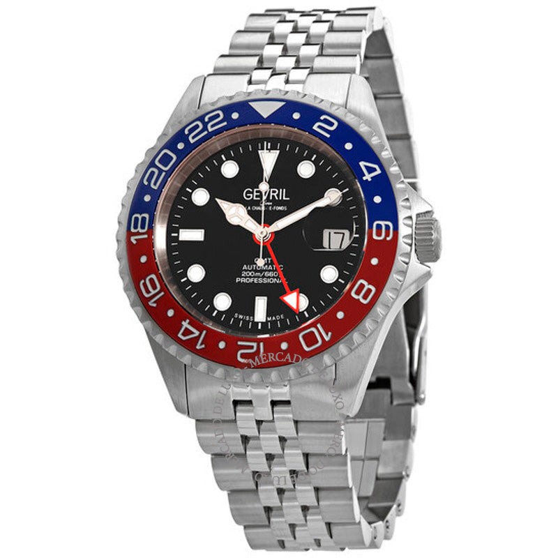 Relógio Mostrador preto GMT de Wall Street 43 mm - Mercado de Luxo - O Maior E-Commerce de Bens, Produtos e Serviços de Luxo do Brasil.