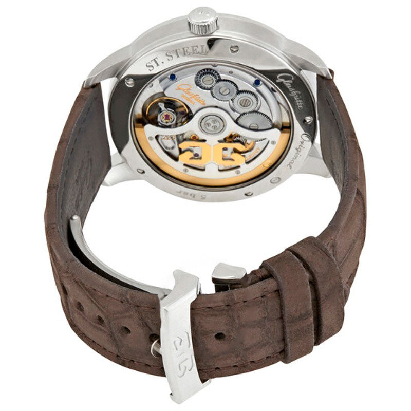 Relógio Senator Excellence Panorama Data Fase da Lua Automático Mostrador Prateado 42 mm - Mercado de Luxo - O Maior E-Commerce de Bens, Produtos e Serviços de Luxo do Brasil.