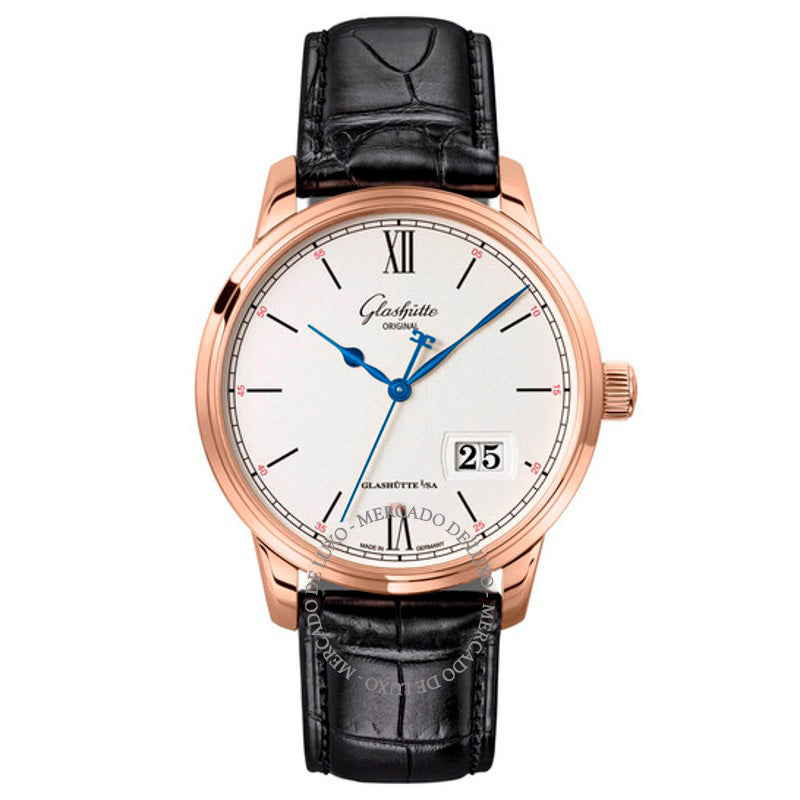 Relógio Senator Excellence Panorama Automático Mostrador Prateado  - Mercado de Luxo - O Maior E-Commerce de Bens, Produtos e Serviços de Luxo do Brasil.