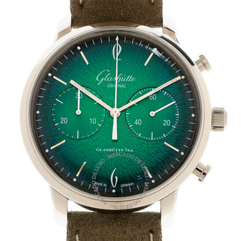 Relógio Sixties Chronograph Automático Mostrador Verde  - Mercado de Luxo - O Maior E-Commerce de Bens, Produtos e Serviços de Luxo do Brasil.