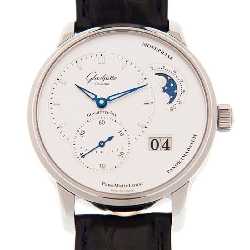 Relógio PanoMaticLunar Automático Mostrador Branco 40 mm - Mercado de Luxo - O Maior E-Commerce de Bens, Produtos e Serviços de Luxo do Brasil.
