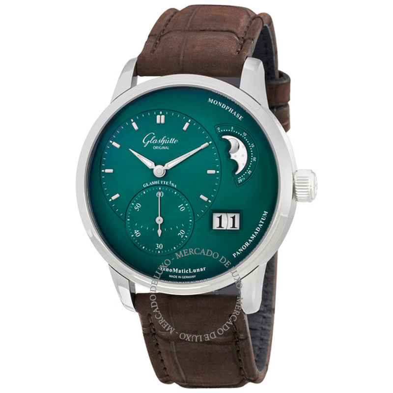 Relógio PanoMaticLunar Automático Mostrador Verde 40 mm - Mercado de Luxo - O Maior E-Commerce de Bens, Produtos e Serviços de Luxo do Brasil.