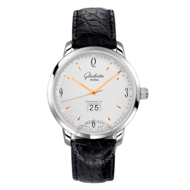 Relógio Panorama dos anos 60 com data mostrador automático prateado 42 mm - Mercado de Luxo - O Maior E-Commerce de Bens, Produtos e Serviços de Luxo do Brasil.
