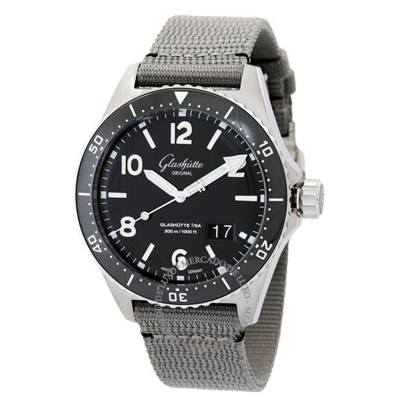 Relógio SeaQ Panorama Date Automático Mostrador Preto 43 mm - Mercado de Luxo - O Maior E-Commerce de Bens, Produtos e Serviços de Luxo do Brasil.