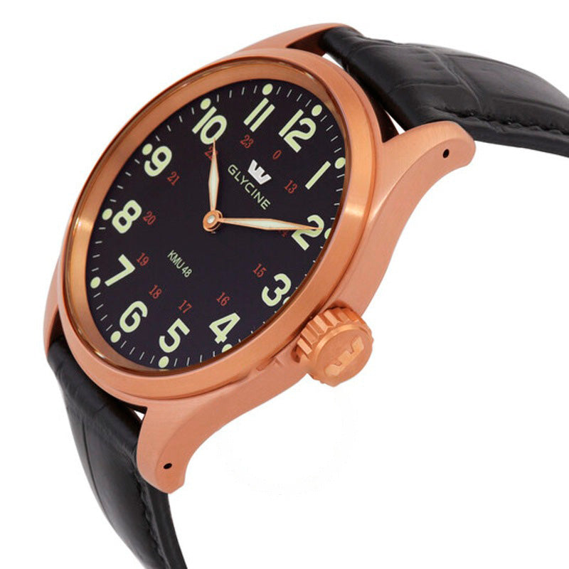 Relógio KMU 48 Corda Manual Mostrador Preto 48 mm - Mercado de Luxo - O Maior E-Commerce de Bens, Produtos e Serviços de Luxo do Brasil.