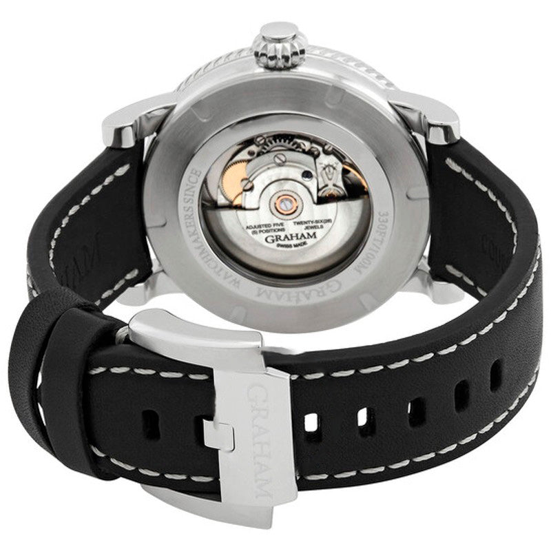 Relógio Fortress GMT Automático Mostrador Preto  - Mercado de Luxo - O Maior E-Commerce de Bens, Produtos e Serviços de Luxo do Brasil.