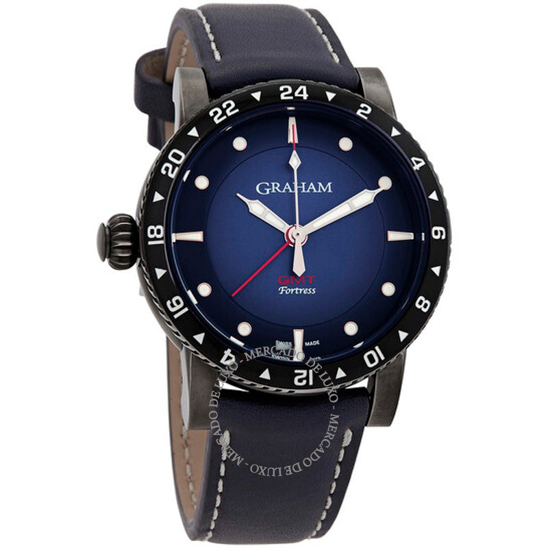 Relógio Fortress GMT Automático Mostrador Azul 44 mm - Mercado de Luxo - O Maior E-Commerce de Bens, Produtos e Serviços de Luxo do Brasil.