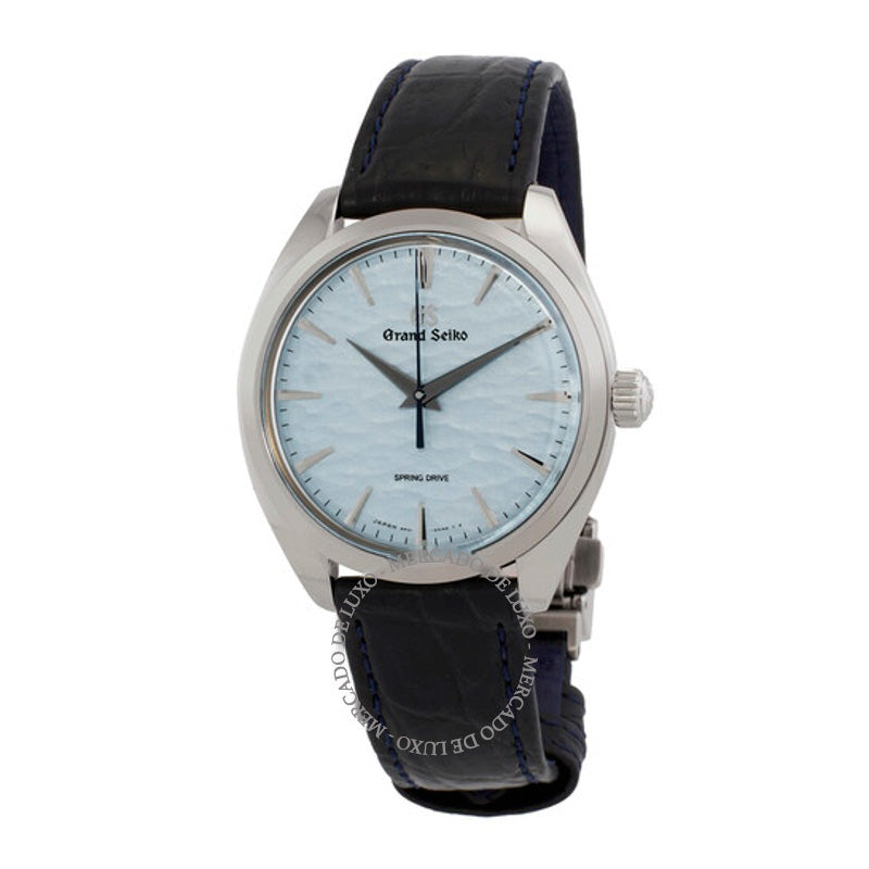 Relógio Elegance Spring Drive "Omiwatari" Corda Manual Mostrador Azul  - Mercado de Luxo - O Maior E-Commerce de Bens, Produtos e Serviços de Luxo do Brasil.